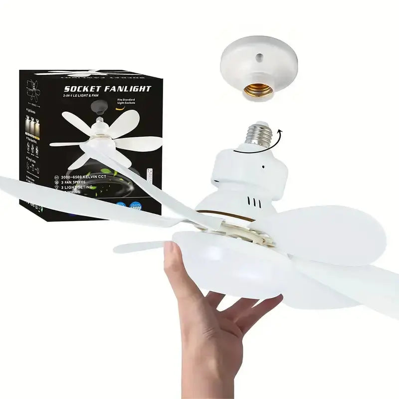 Ventilador de Teto Super Silencioso Iluminação  e Ventilação C/ Controle Remoto 40W