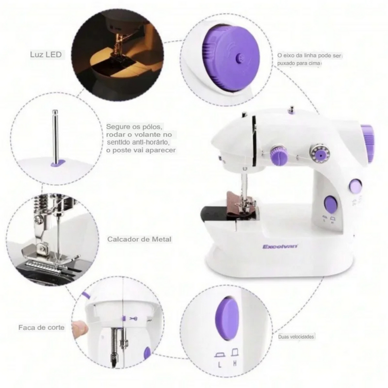 Mini Máquina de Costura Portátil