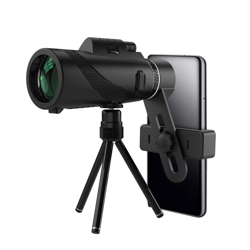 Telescópio Portátil Zoom HD 5000M – Dobrável, Alcance 5000m, 20x-50x Aumento – Ideal para Caça, Camping e Observação