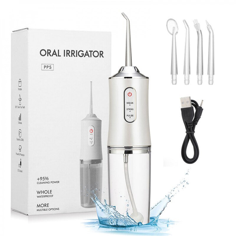 Aparelho Higiene Dental Bucal Jato D`Água Irrigador Portátil