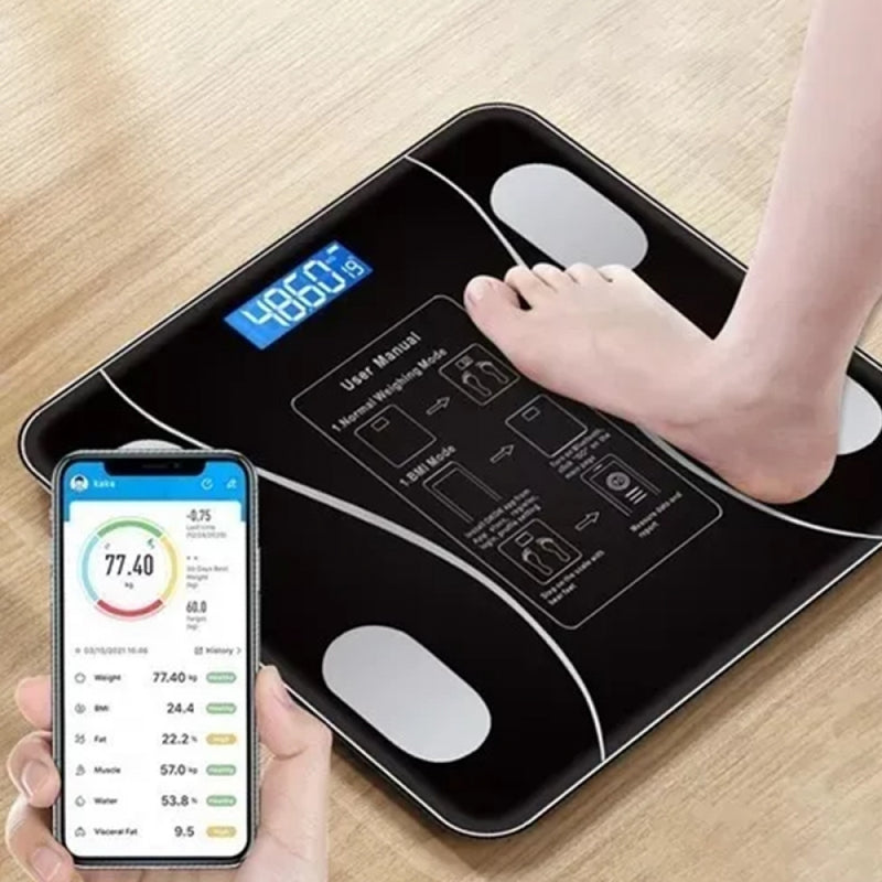 Balança Digital Corporal Bioimpedância Bluetooth