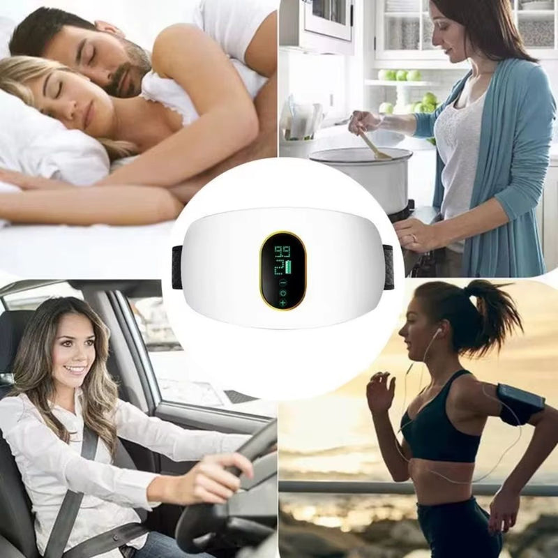 Cinta De Emagrecimento Elétrico Vibração Abdominal
