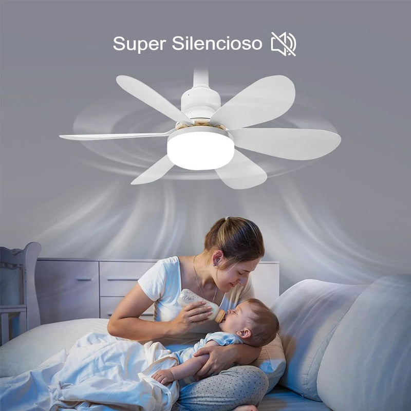 Ventilador de Teto Super Silencioso Iluminação  e Ventilação C/ Controle Remoto 40W